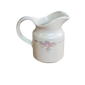 Vintage Pfaltzgraff Trousseau Creamer Pitcher Ceramic Stoneware Floral